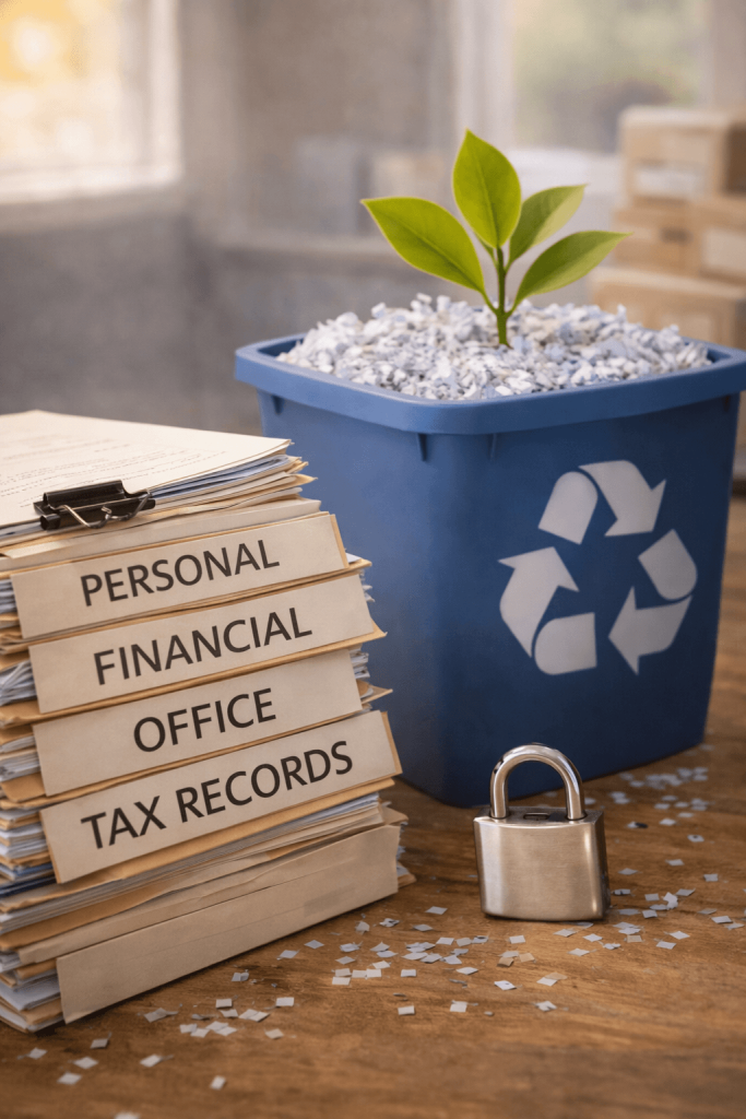 secure document shredding in Loomis CA with confidential files
